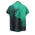 thumbnail image 4 of Mens Casual Manga Corta Botón Abajo Camisas Turndown Cuello Blusa de Impresión, Poliéster Ligero Top de la Moda para el Verano Al Aire Libre Y el Uso Diario, 4 of 6