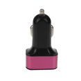 thumbnail image 2 of CIMAXIC Chargeur de Voiture USB Rose avec 3 Ports de Charge Intelligents et Protection contre les Courts-Circuits, ABS et Alliage d'Aluminium, Format Mini, 2,56 Pouces X 1,34 Pouces X 0,79 Pouces, 2 of 4