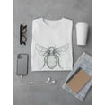 thumbnail image 3 of Bumble Bee Sketch T-Shirt Men -Image by Shutterstock, Male Large, 3 of 4