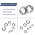thumbnail image 4 of Uxcell 220 Pcs Internal Tooth Washers Set, 7 Sizes M3/M4/M5/M6/M8/M10/M12 Quick Star Locking Washers, 304 Stainless Steel, 4 of 6