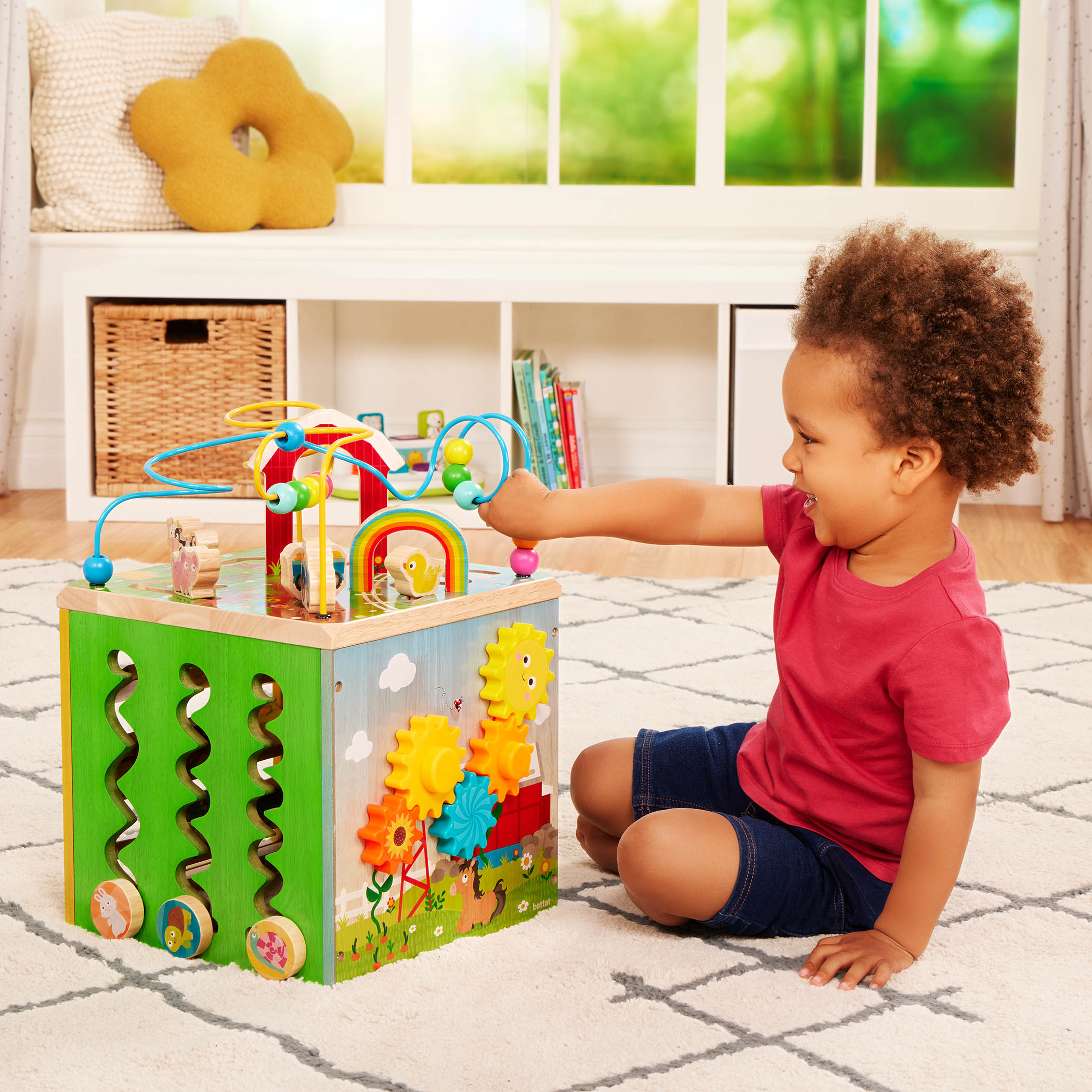 Battat Barnyard Activity Cube Wooden Toy photo 6