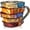 PP-BOOK, variant on Book Coffee Mug, Hand Painted Reading Cup, Perfect Gift for Book Lovers Women