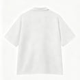 thumbnail image 6 of FRSASU Men's Button Down T-Shirts Casual Short Sleeve Super Stretch Wrinkle Free Comfortable Dress Shirt White, 6 of 9