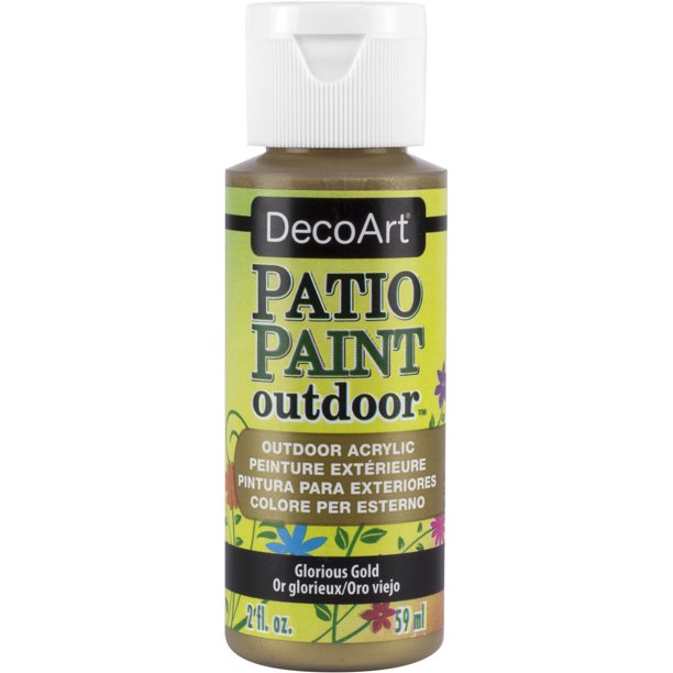 DecoArt Patio Paint, 2 oz., Glorious Gold