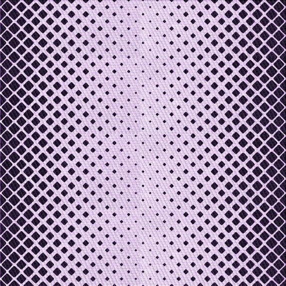 Ahgly Company Indoor Square Patterned Rebecca Purple Area Rugs, 7' Square