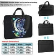 thumbnail image 2 of ZNDUO Galaxy Space Astronaut Pattern Laptop Bag, 14 inch Business Casual Durable Laptop Backpack, 2 of 8
