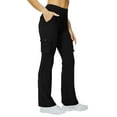 thumbnail image 2 of Womens Pants Yoga Flare Leggings For Women High Waisted Yoga Casual Pants Workout Leggings Cargo With 6 Pockets Yoga Pants, 2 of 7