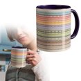 thumbnail image 2 of Hearth & Gear Ceramic Water Bottle For Living Room And Tea Table Striped Design Hidden Message Durable Drinking Cup Home Hobnail Tumblers Clear Work Mugs Set Kitchen Kite Cups Glasses Kitchen, 2 of 6