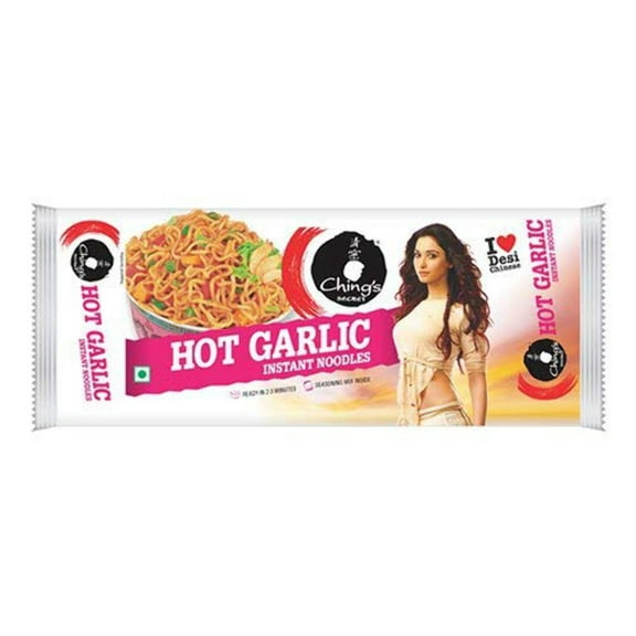 Ching's Secret, Hot Garlic Instant Noodles, 240 Grams(gm)