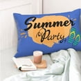 thumbnail image 6 of Kll Summer Party Pillow Covers Envelope Closure,Super Soft And Cozy Fuzzy Fleece Pillow Case Cover 16"X24", 6 of 9