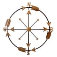 thumbnail image 1 of CheungsRattan 4580 Wall Compass Arrow Accent Wall Decor, Golden, 1 of 1