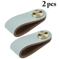 thumbnail image 2 of Cabinet Knobs Faux Leather 2PCS Drawer Knobs Cupboard Pull Knobs with Screws, 2 of 10