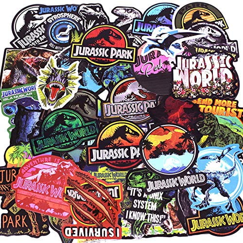 Jurassic Park Stickers Decal Vinyl Guitar Luggage Tide Skateboard Laptop 
