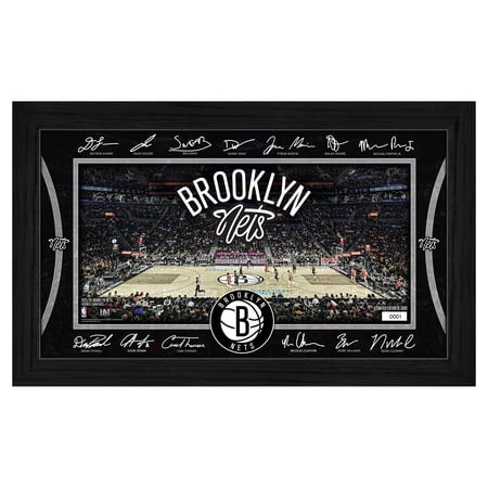 Highland Mint Brooklyn Nets 2025 Facsimile Signature Court Framed Picture