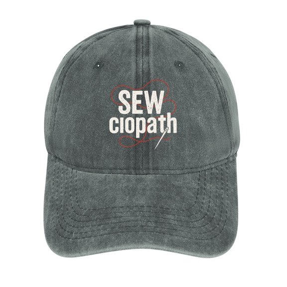 Sewciopath Gray Classic Unisex Cotton Adjustable Baseball Cap – Plain Dad Hat