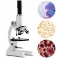 thumbnail image 2 of Microscopio monocular óptico 64X-2400X para niños de escuela primaria, microscopio de enseñanza de biología experimental y científica, regalos de cumpleaños para niños, 2 of 5