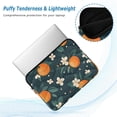 thumbnail image 2 of FORMRS 13-13.3 inch Laptop Sleeve Case Soft Carrying Quilted Computer Bag Cover, Green Floral Oranges, 2 of 7