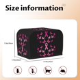 2 Slice Toaster Cover with Pockets, Breast Cancer Bread Machine Bread