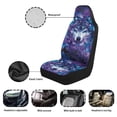 thumbnail image 7 of Uorisanigo Galaxy Wolf Automobile Seat Cover, Universal Seat Covers for Front Seat Waterproof Elastic Polyester Car Seat Protector Covers Suitable for Cars, SUV and Trucks, 7 of 7