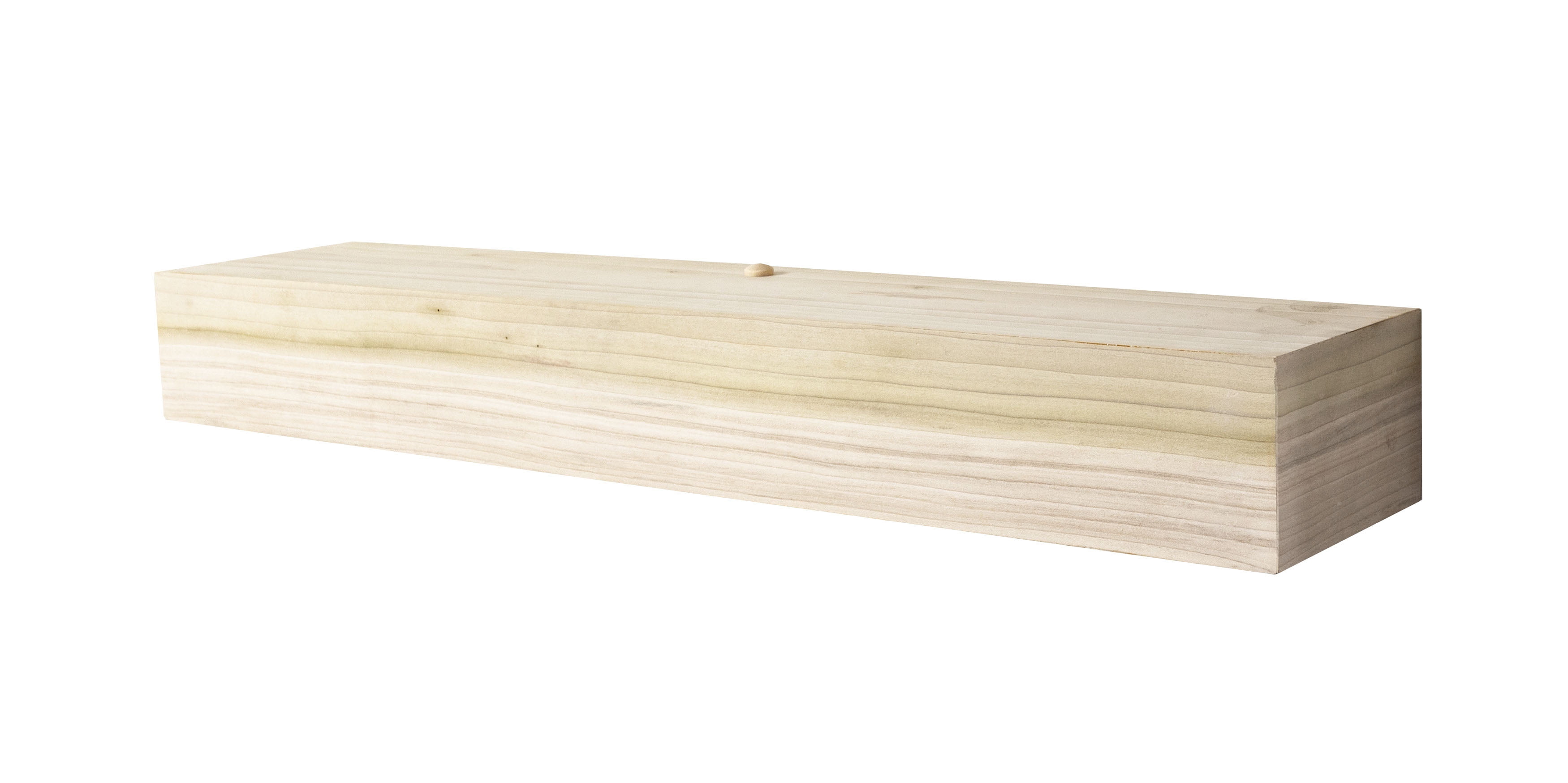 Rayne Poplar Floating Shelf 67x4x4in Raw