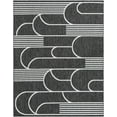 thumbnail image 2 of Unique Loom Outdoor Modern Collection Area Rug - Mod (7' 10" x 10' Rectangle Black and White), 2 of 6