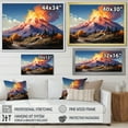 thumbnail image 4 of Designart "The Grandeur of Mount Etna in Italy" Landscapes Floater Framed Canvas Print, 4 of 7