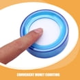 thumbnail image 3 of FONDOTIN 3 Pcs Round Counting Sponge Blue Plastic Moistener for Bank Personnel, 3 of 7