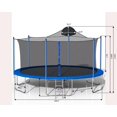 thumbnail image 7 of ARCTICSCORPION Basketball Trampoline with Full Enclosure Net and Steel Ladder, Blue, 166.00" x 166.00" x 110.00", 7 of 7