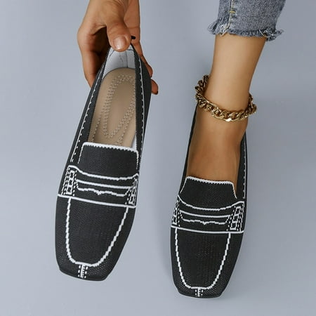 

Women Flat Pump Shoes 2022 Spring Ladies Flying Woven Shallow Slip-on Single Shoes Women Casual Lazy Peas Shoes Zapatos de mujer