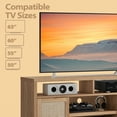 thumbnail image 5 of ARKANTOS Rattan TV Stand for 65 inch TV,Tall TV Console for Living Room,Natural Oak, 5 of 6