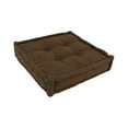 thumbnail image 4 of 20-inch Square Corded Floor Pillow with Button Tufts - Aqua Blue, 4 of 7