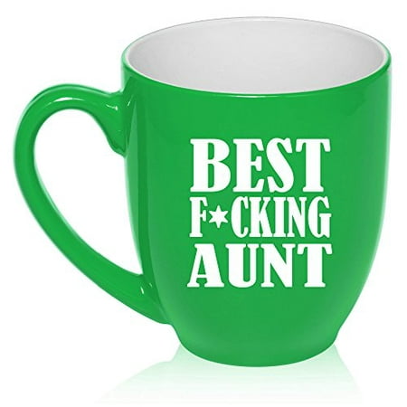 16 oz Large Bistro Mug Ceramic Coffee Tea Glass Cup Best F ing Aunt