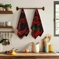 thumbnail image 6 of Red Rose Flowers Hand Towels Set of 2 Soft Guest Bath Towel Absorbent Drying Cloth Hand Towel Bathroom Decorations Thin Kitchen Tea Dish Towels, 6 of 6