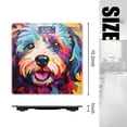 thumbnail image 2 of Bathroom Scale, Highly Accurate Digital Body Scale,Precisely Measures Weight up to 400 lbs-Vibrant Portrait Of Havanese Dog With Happy Face, 2 of 4