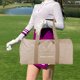 thumbnail image 5 of Bolsa Deportiva para Gimnasio, Bolsa de Lona, Duradera, de Viaje, de Gran Capacidad, para Ropa Y Equipo Sudorosos, Bolsa para Ropa de Golf para Deport Marrón, 5 of 8