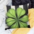 thumbnail image 2 of SHANXI St.Patrick's Day Pillow Covers,Striped Decorations Holiday Spring Decorative Pillow Case Decor for Sofa Couch 22x22in, 2 of 5