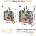 thumbnail image 2 of FORMRS Womens Corduroy Tote Bag Crossbody Shoulder Handbag with Pocket, Pink Sleeping Cat, 2 of 7