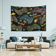 thumbnail image 5 of Gamepad Tapestry Wall Hanging Tapestries Happy Colorful Hippie Psychedelic Art Polyester Carpet Wall Decorative for Living Room Bedroom 60x51inch, 5 of 7