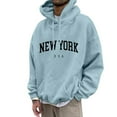 thumbnail image 1 of Men's Loose Printed Hooded Sweatshirt Men's Casual Fashion Sports Sweatshirt L, 1 of 3