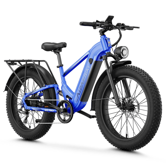 Aipas M2 Pro 26" Fat Tire Electric Mountain Bike for Adults, 48V 17.5Ah, 750W Rated Motor, SGS UL 2849 Certification, Class 3