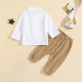 thumbnail image 7 of EnJoCho Toddler Boy Linen Outfit Baby Boy Fall Spring Clothes Set Button-Down Shirt Tops Cotton Linen Pants, 7 of 7