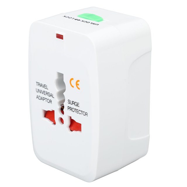 Universal Power Adapter, Overcharge Flame Retardant EU Plug US Plug 100-240v Travel Adapter Copper Contact For Devices For Travel