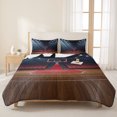 thumbnail image 3 of Twin Quilt Set 68''x86'', Basketball Court Lightweight Summer Bedspread Coverlet Set with 2 Pillow Shams, Indoor Sports Field Scene Modern Breathable All Season Quilt Bedding for Dorm/Bedroom, 3 of 9