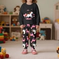 thumbnail image 2 of Byoo Toddler Girls Outfit Set Comfy Horse Graphic Crew Neck Top Pants 2 Piece Sleepwear Comfortable Loungewear for Kids, 2 of 5