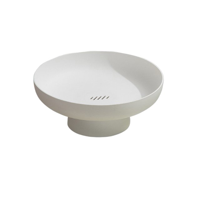 BUYISI Stylish And Modern Fruit Snack Storage Box:Elegant Kitchen And Table Decoration White