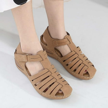 

Hvyesh Wedge Sandals for Women Dressy Summer Sandals With Arch Support Summer Fashion Casual Comfortable Wedge Sandals Size 8.5