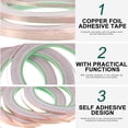 thumbnail image 5 of LEORX 3Rolls Waterproof Repair Copper Foil Tape with Conductive Adhesive for Electrical Devices Protection, 5 of 8