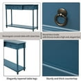 thumbnail image 4 of Wulawindy Console Table Sofa Table with Drawers for Entryway with Projecting Drawers and Long Shelf, 4 of 7