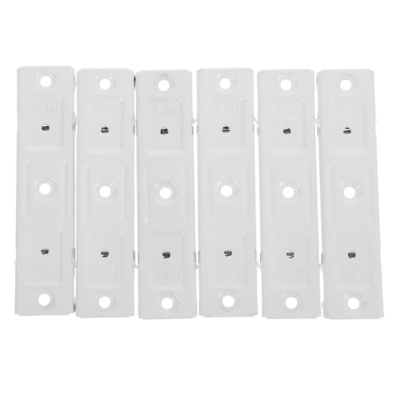 Homoyoyo Stainless Steel Curtain Track Connectors 6 Pieces Easy Install for Curtain Rods and Window Treatments