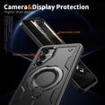 thumbnail image 5 of TECH CIRCLE Magnetic Case for Galaxy A15, [Compatible with MagSafe] Built in 360° Rotatable Ring Holder Kickstand Slim Shockproof Protective Phone Case for Galaxy A15 6.5" 2024,Black, 5 of 6